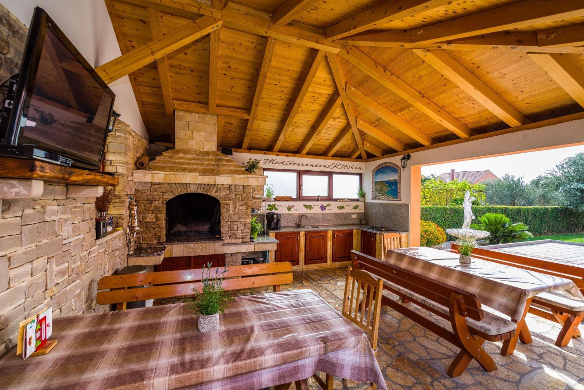 Villa Dalmatina Zadar Mit Pool Exteriör bild