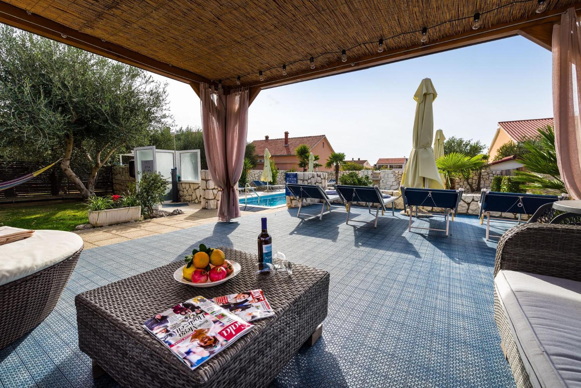 Villa Dalmatina Zadar Mit Pool Exteriör bild